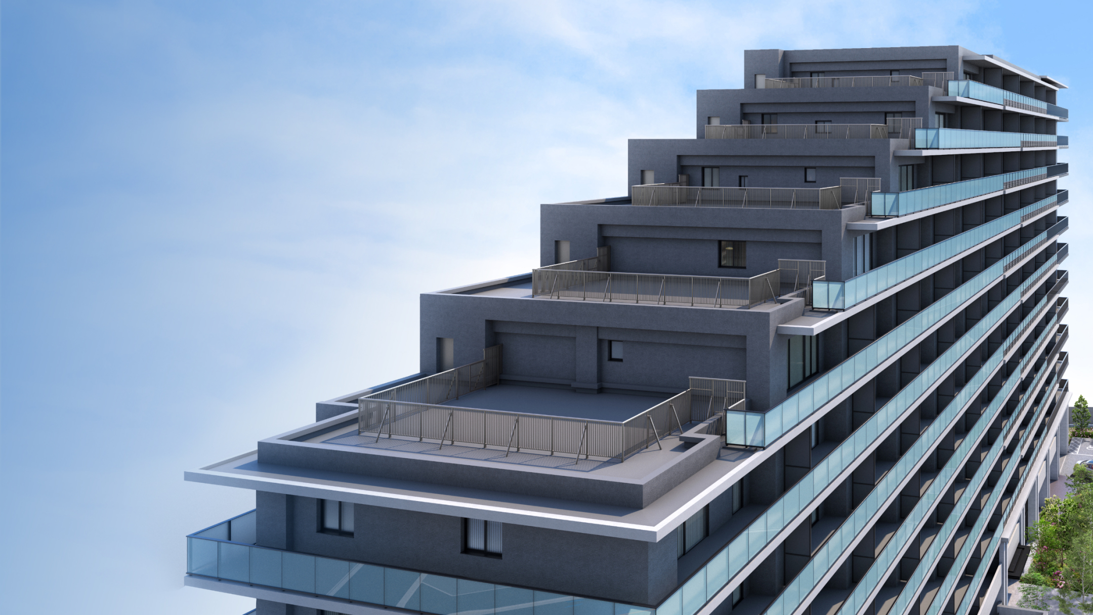 緑と幸せを見晴らす。