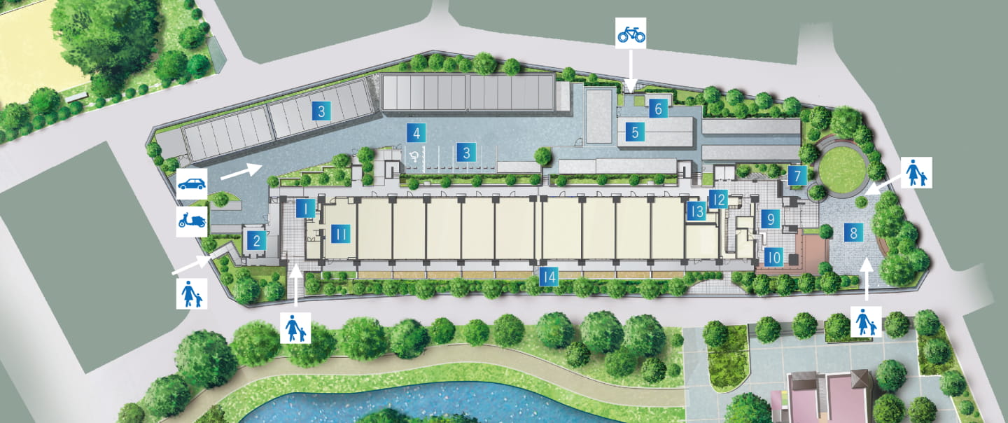 敷地配置イメージイラスト